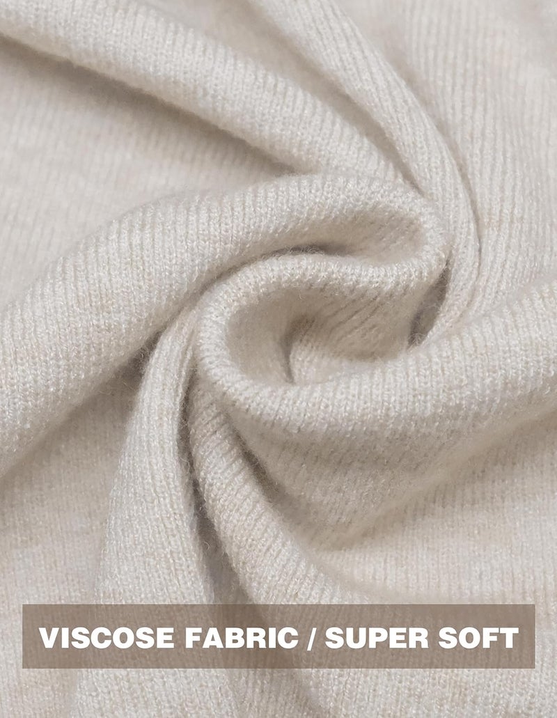 Puli Women Capri Poncho Sweater Slimming Fit Cropped Versatile Shawl Soft Knit Wraps Cowl Neck Short Tops - Image 5